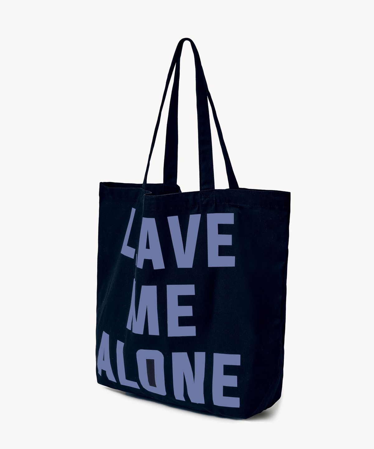 레이디 볼륨(LADY VOLUME) 리브 미 얼론 코튼 백 (NAVY)