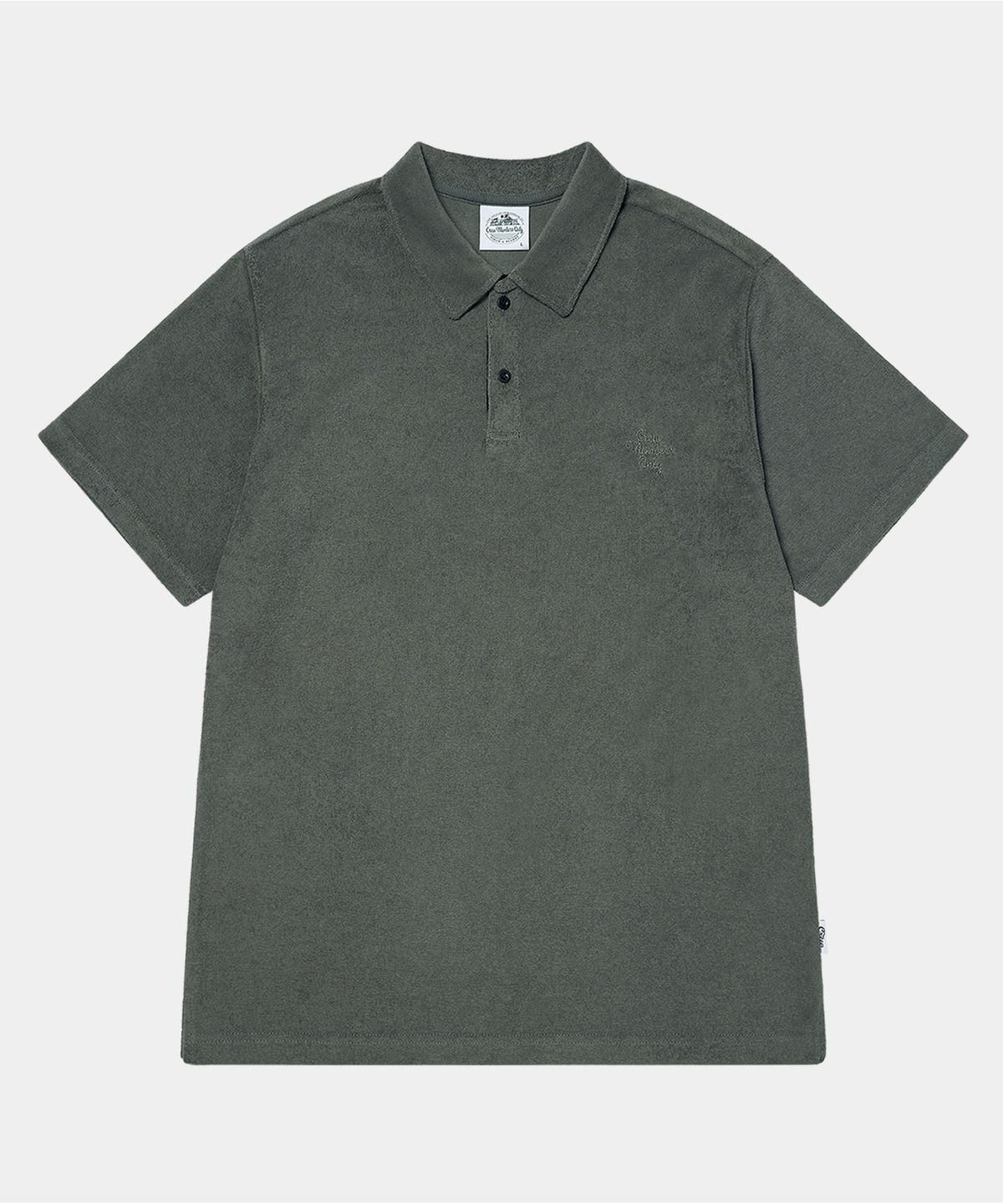 크루멤버스온리(CREW MEMBERS ONLY) CMO TERRY POLO CHARCOAL