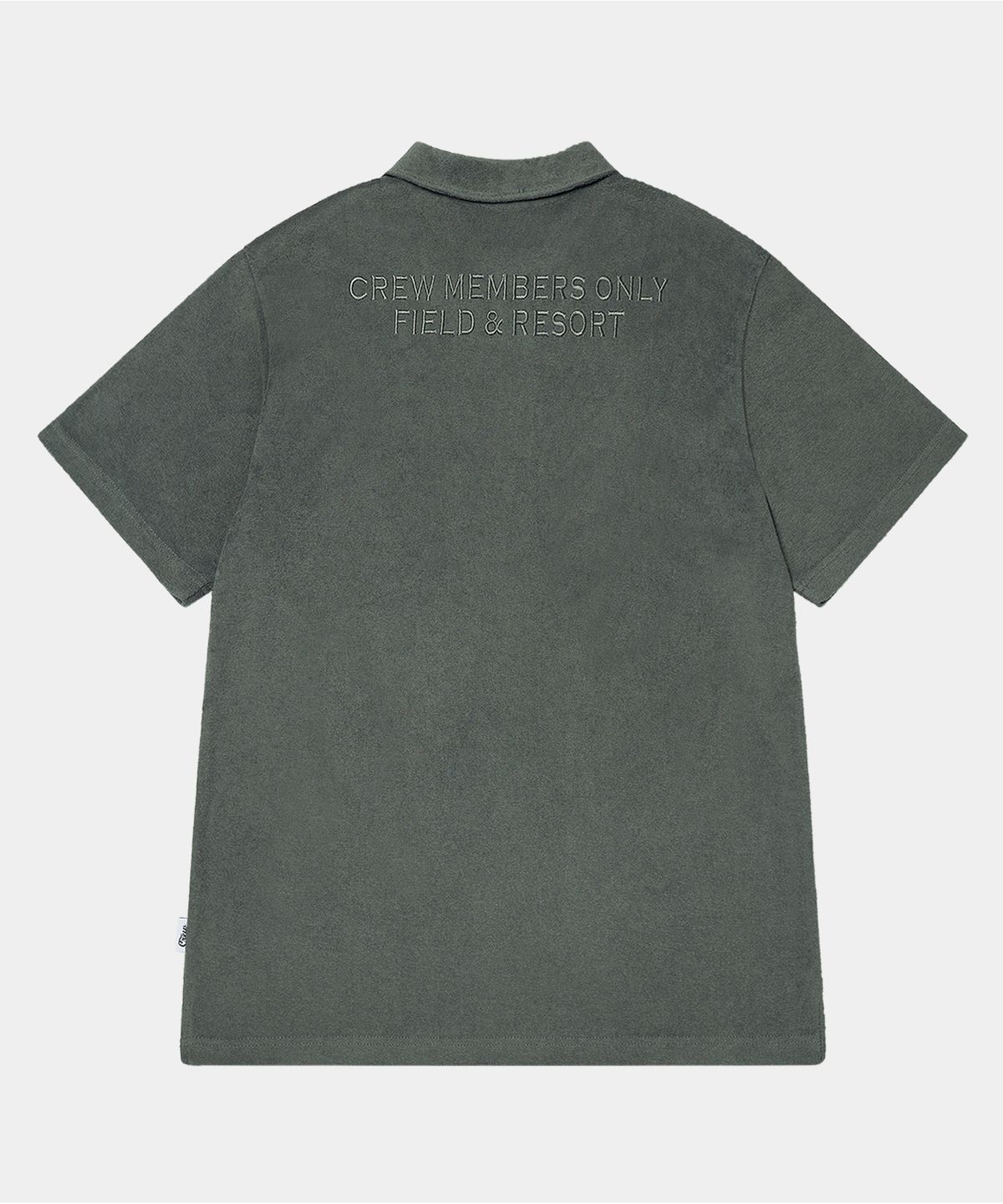 크루멤버스온리(CREW MEMBERS ONLY) CMO TERRY POLO CHARCOAL