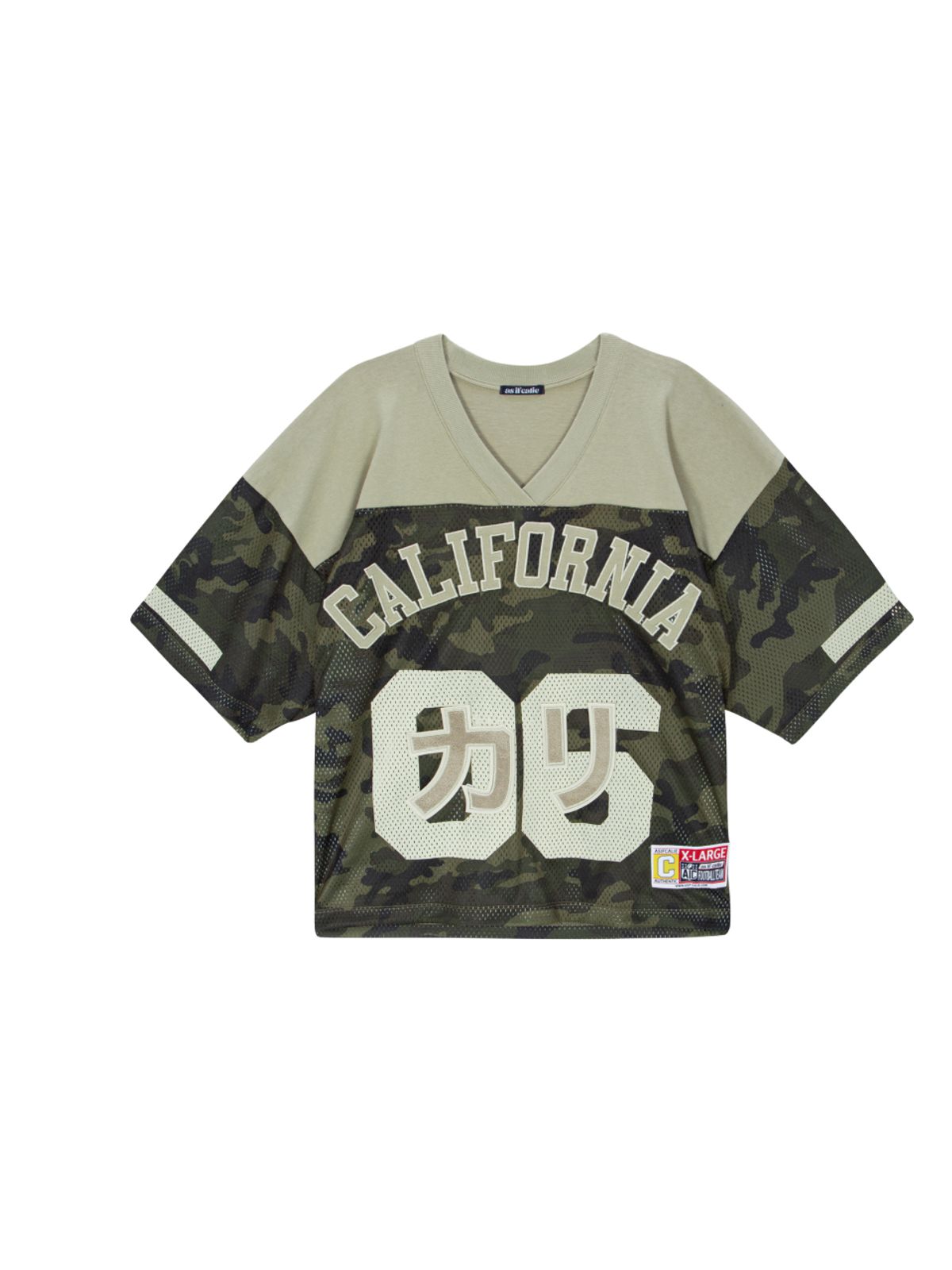 에즈이프 캘리(ASIF CALIE) MILITARY LOGO PATCH T-SHIRT KHAKI