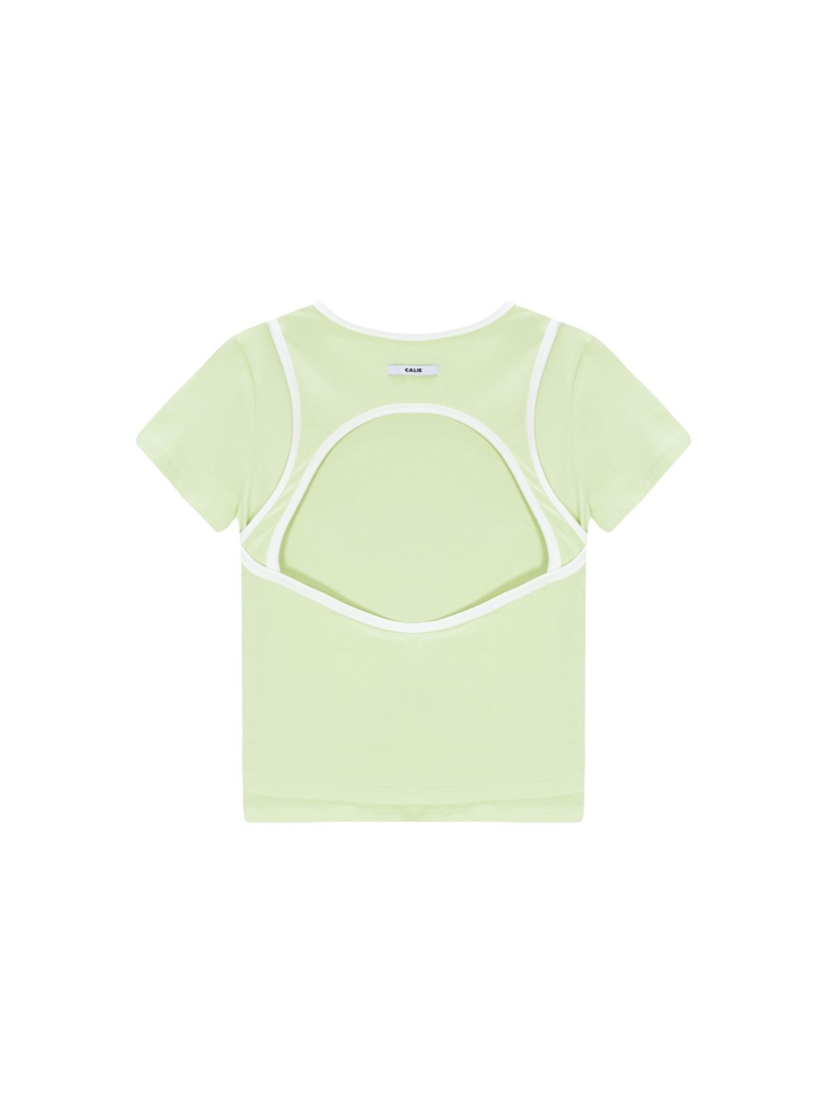 에즈이프 캘리(ASIF CALIE) COLORING DOUBLE LAYERED T-SHIRT GREEN