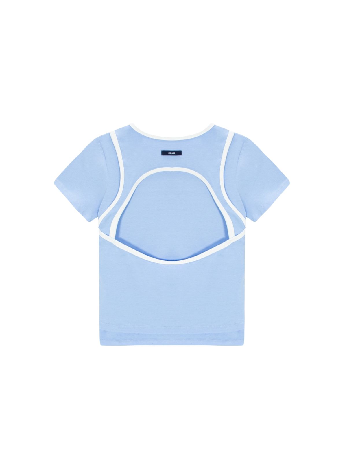 에즈이프 캘리(ASIF CALIE) COLORING DOUBLE LAYERED T-SHIRT BLUE