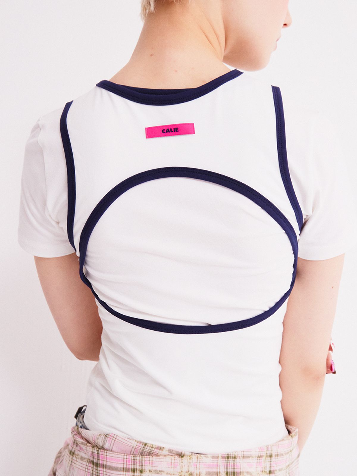에즈이프 캘리(ASIF CALIE) COLORING DOUBLE LAYERED T-SHIRT IVORY