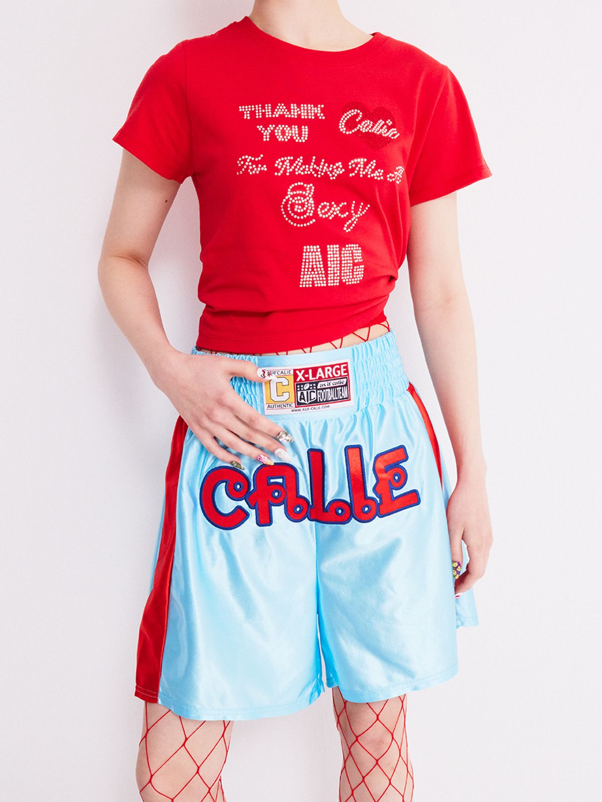 에즈이프 캘리(ASIF CALIE) CALIE HOTFIX T-SHIRT RED