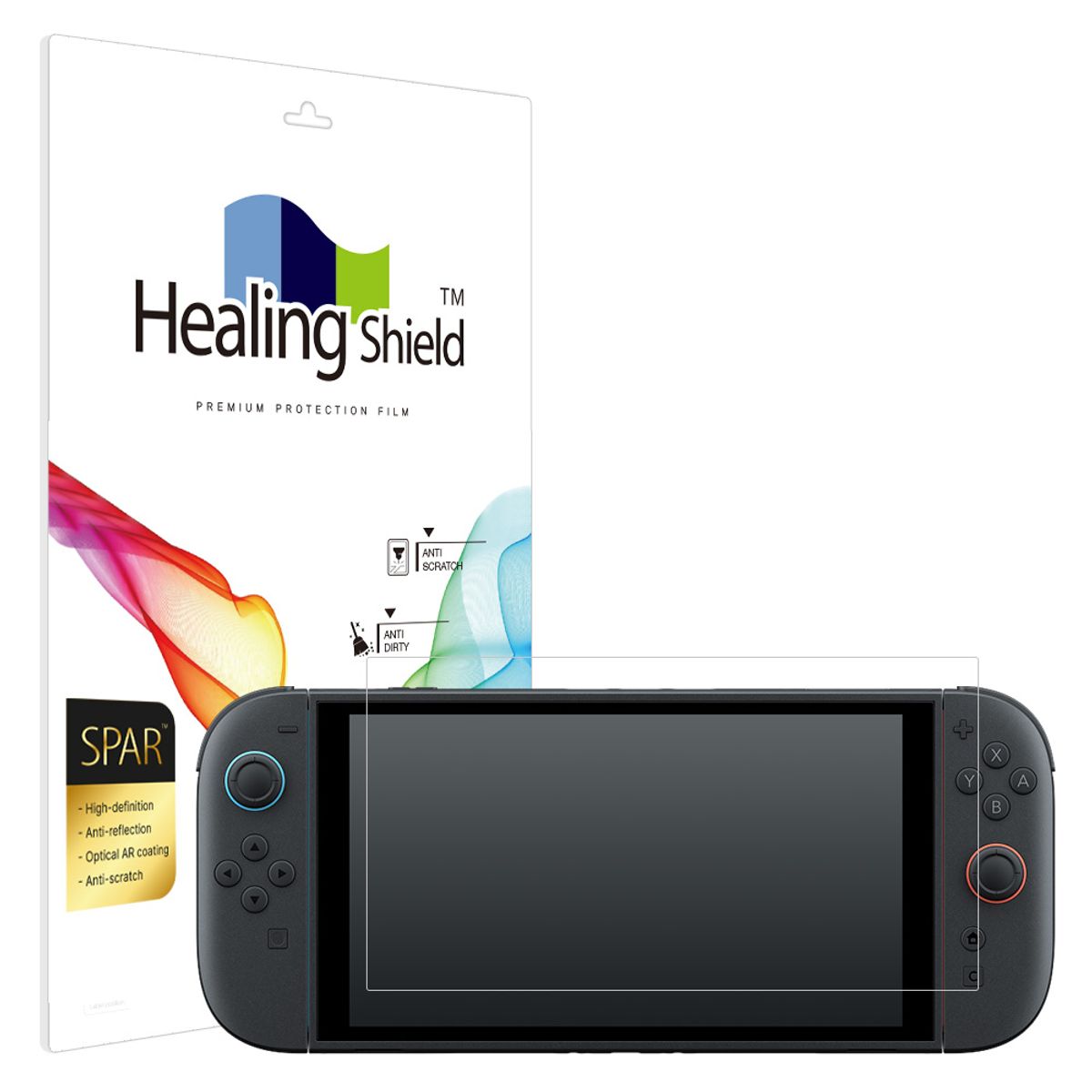 힐링쉴드(HEALINGSHIELD) 닌텐도 스위치 2 슈페리어 AR 고화질 액정보호필름 2매