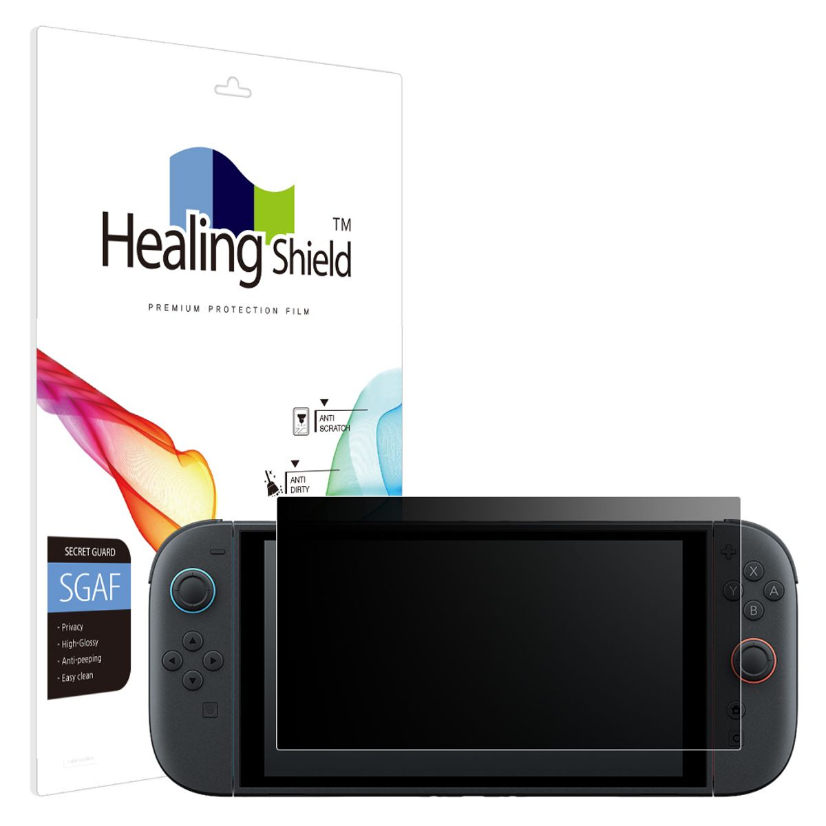 힐링쉴드(HEALINGSHIELD) 닌텐도 스위치 2 프라이버시 사생활 보호필름 액정