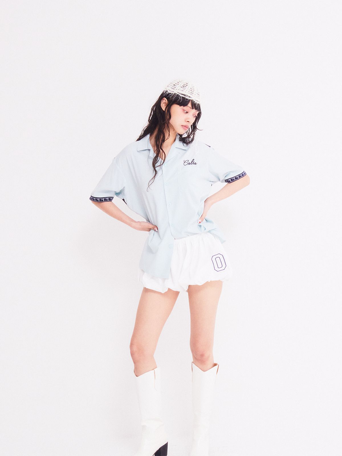 에즈이프 캘리(ASIF CALIE) VINTAGE HAWAIIAN SHIRT BLUE