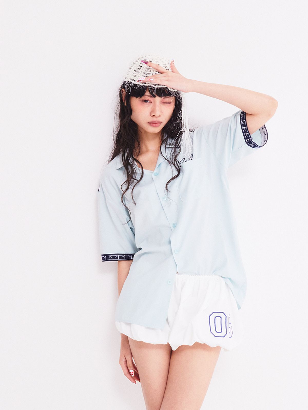 에즈이프 캘리(ASIF CALIE) VINTAGE HAWAIIAN SHIRT BLUE