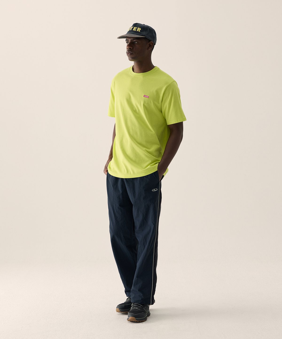 크루멤버스온리(CREW MEMBERS ONLY) PALM TREE CREW TS NEON