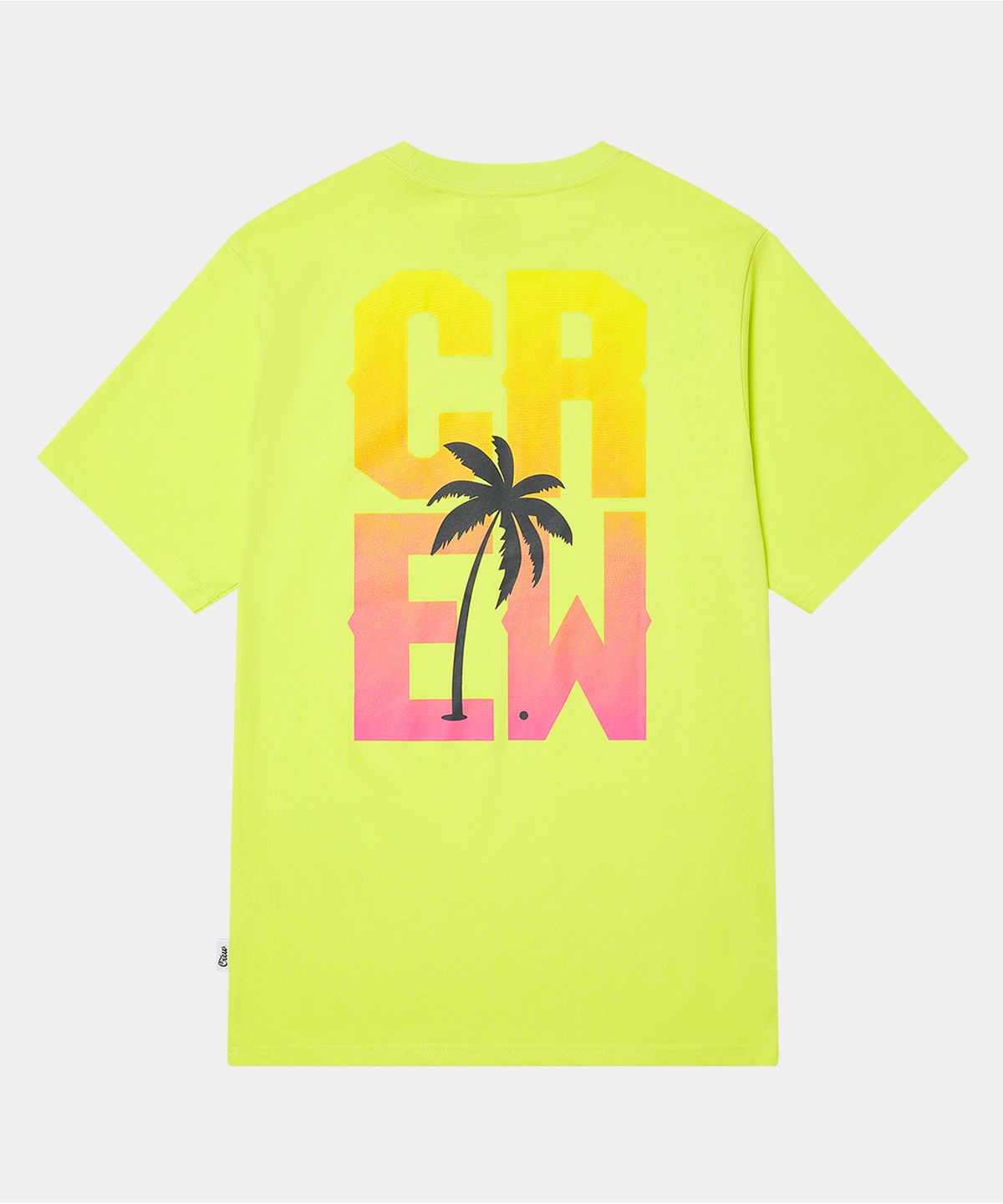 크루멤버스온리(CREW MEMBERS ONLY) PALM TREE CREW TS NEON