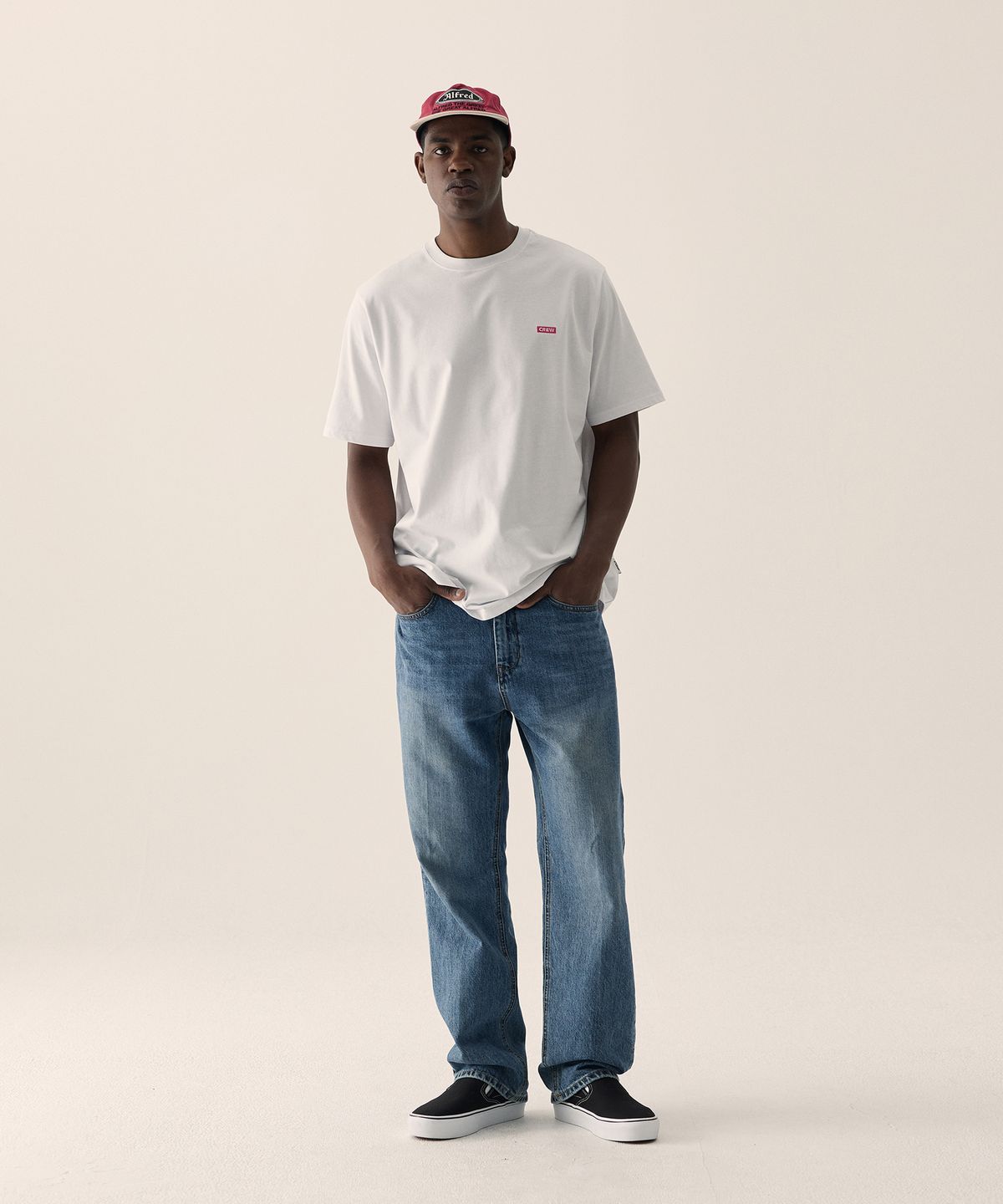 크루멤버스온리(CREW MEMBERS ONLY) PALM TREE CREW TS WHITE