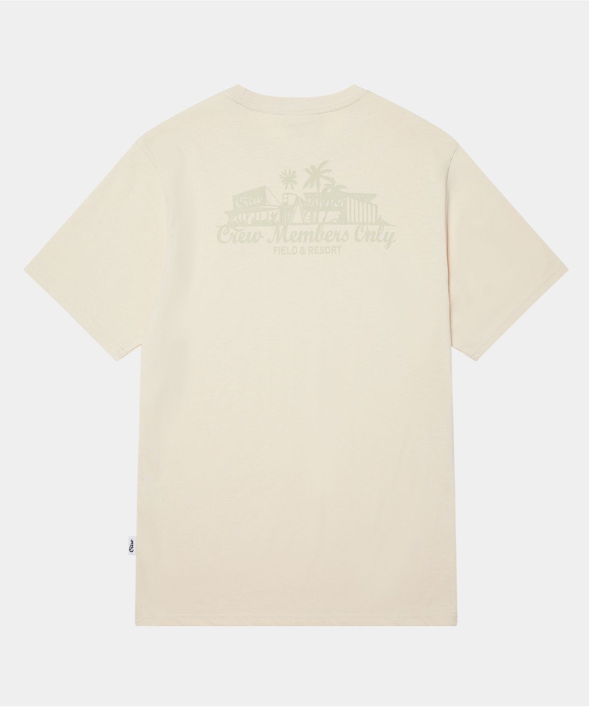 크루멤버스온리(CREW MEMBERS ONLY) RESORT BACK LOGO TS CREAM