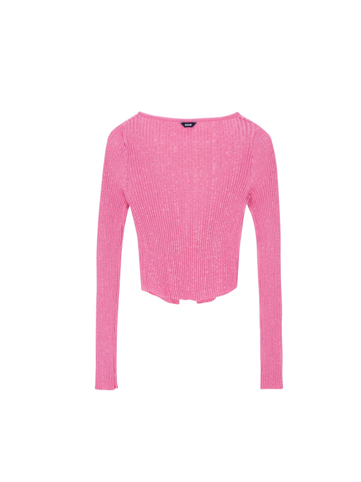 에즈이프 캘리(ASIF CALIE) SEMI CROP RING CARDIGAN PINK