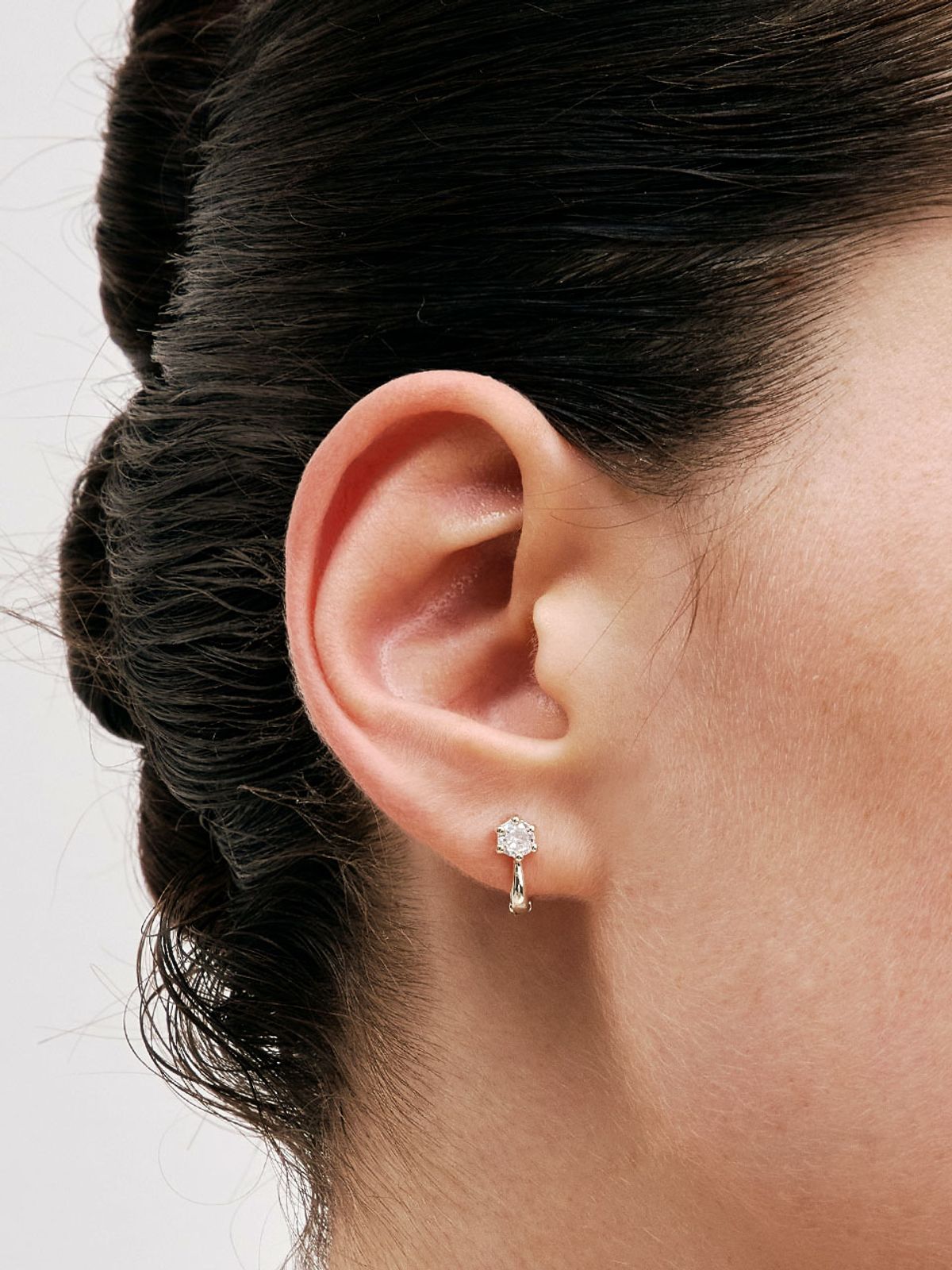 헤이(HEI) 6prong one-touch earring