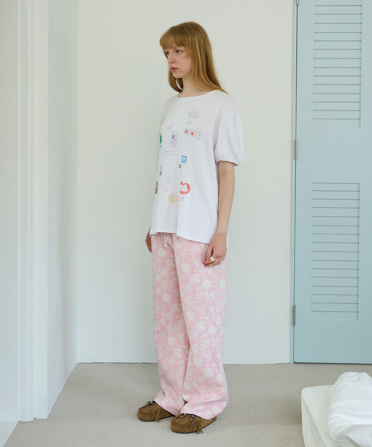 펀프롬펀(FUNFROMFUN) Peppy Banding Pants, Pink