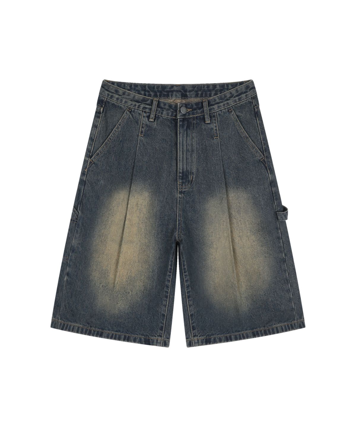 랜덤오프(RANDOMOFF) BTB : WAVE WASHING CARPENTER SHORTS [YELLOW MINUIT CORE]