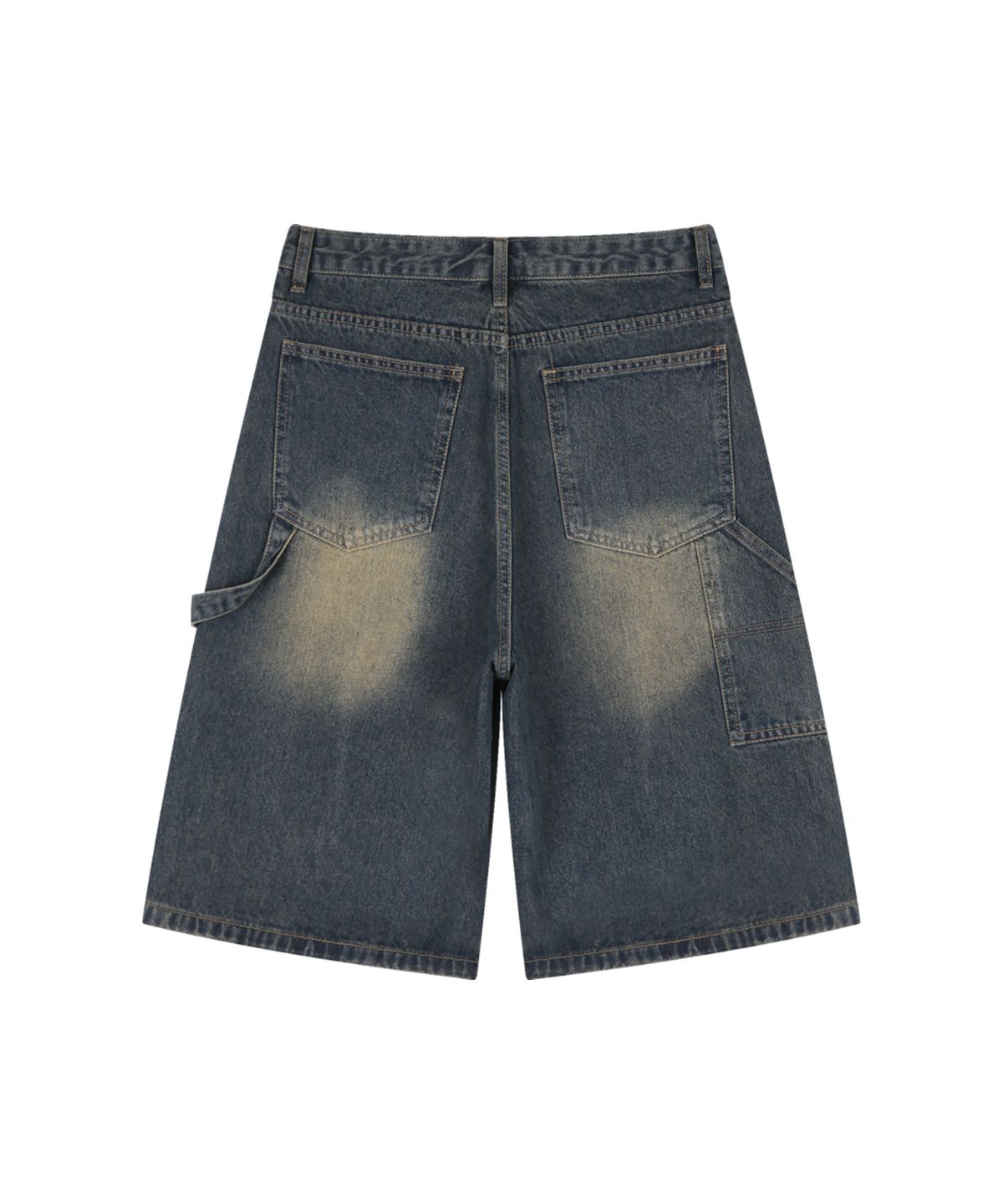 랜덤오프(RANDOMOFF) BTB : WAVE WASHING CARPENTER SHORTS [YELLOW MINUIT CORE]