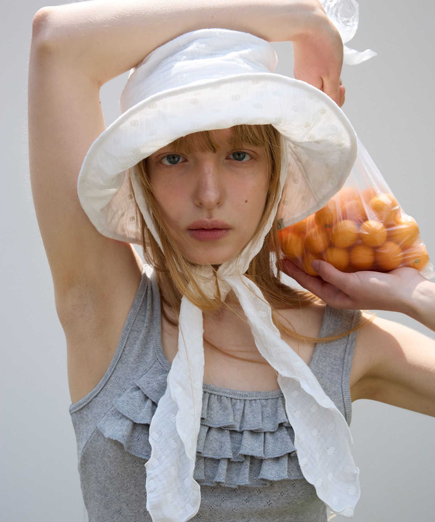 ★FUNFROMFUN★ Scarf Bucket Hat MUSINSA | FUNFROMFUN Scarf Bucket Hat, White