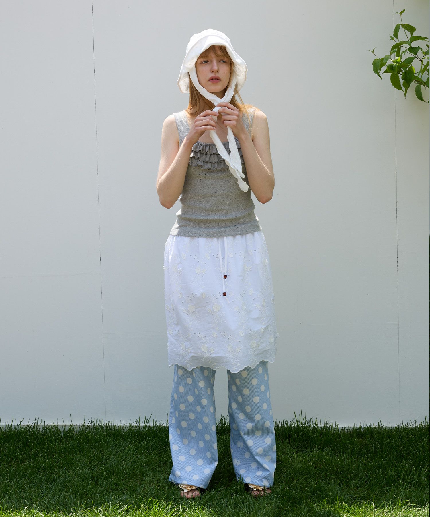 ★FUNFROMFUN★ Scarf Bucket Hat MUSINSA | FUNFROMFUN Scarf Bucket Hat, White