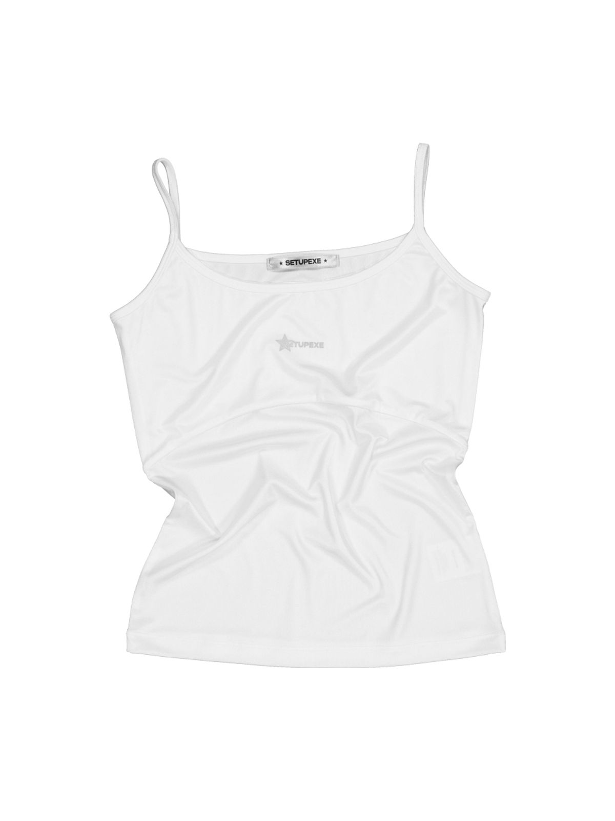 셋업이엑스이(SETUP-EXE) LOGO PEARL SLEEVELESS / OFF WHITE