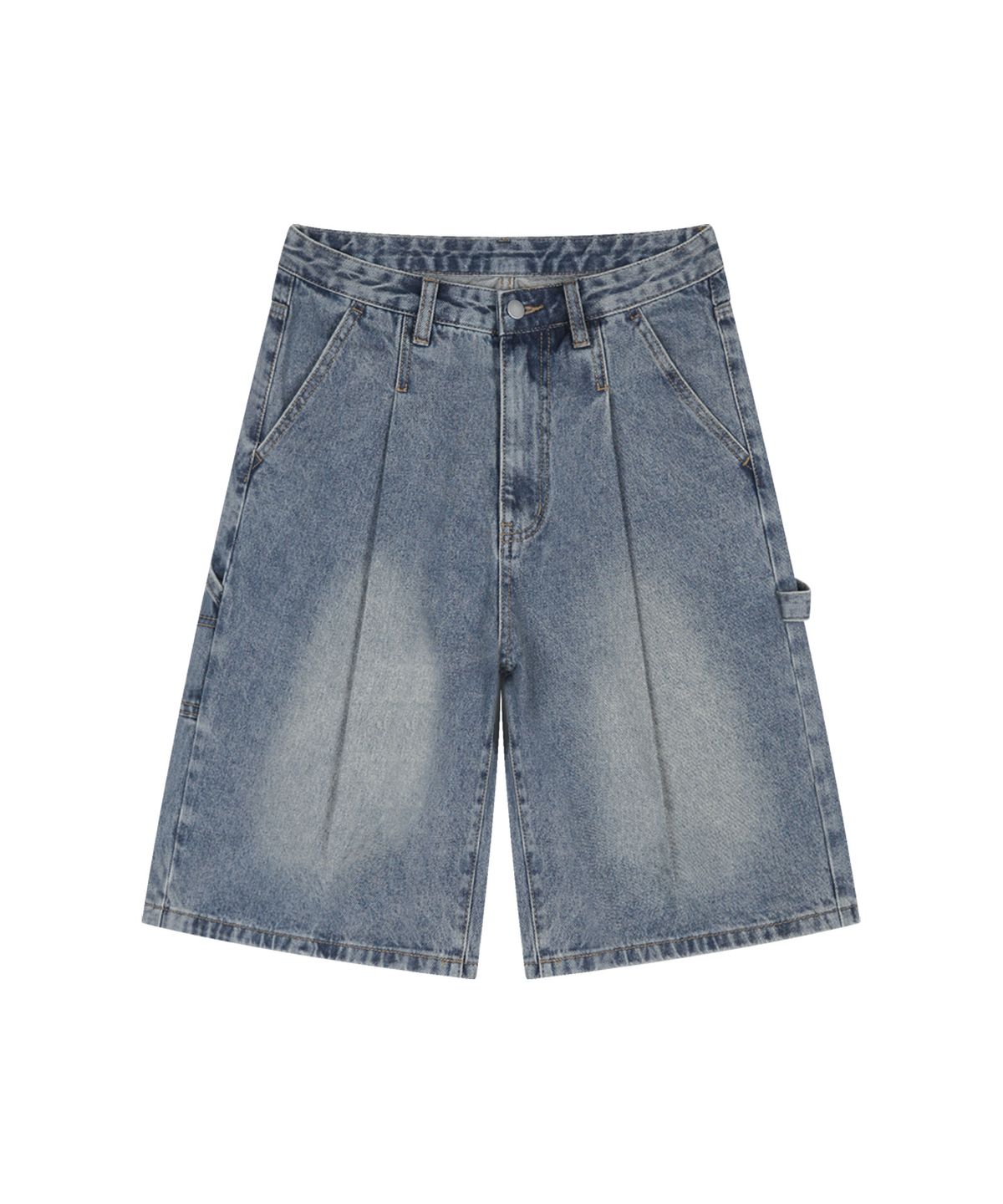 랜덤오프(RANDOMOFF) BTB : WAVE WASHING CARPENTER SHORTS [BLUE CORE]