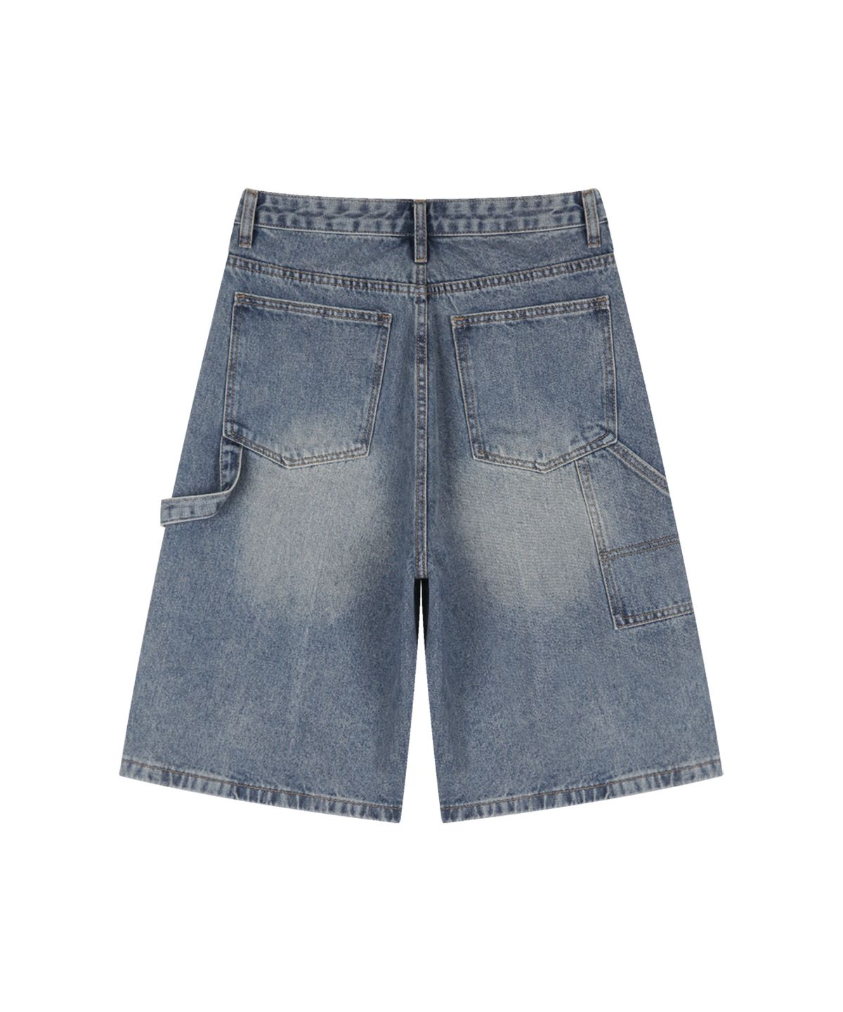 랜덤오프(RANDOMOFF) BTB : WAVE WASHING CARPENTER SHORTS [BLUE CORE]