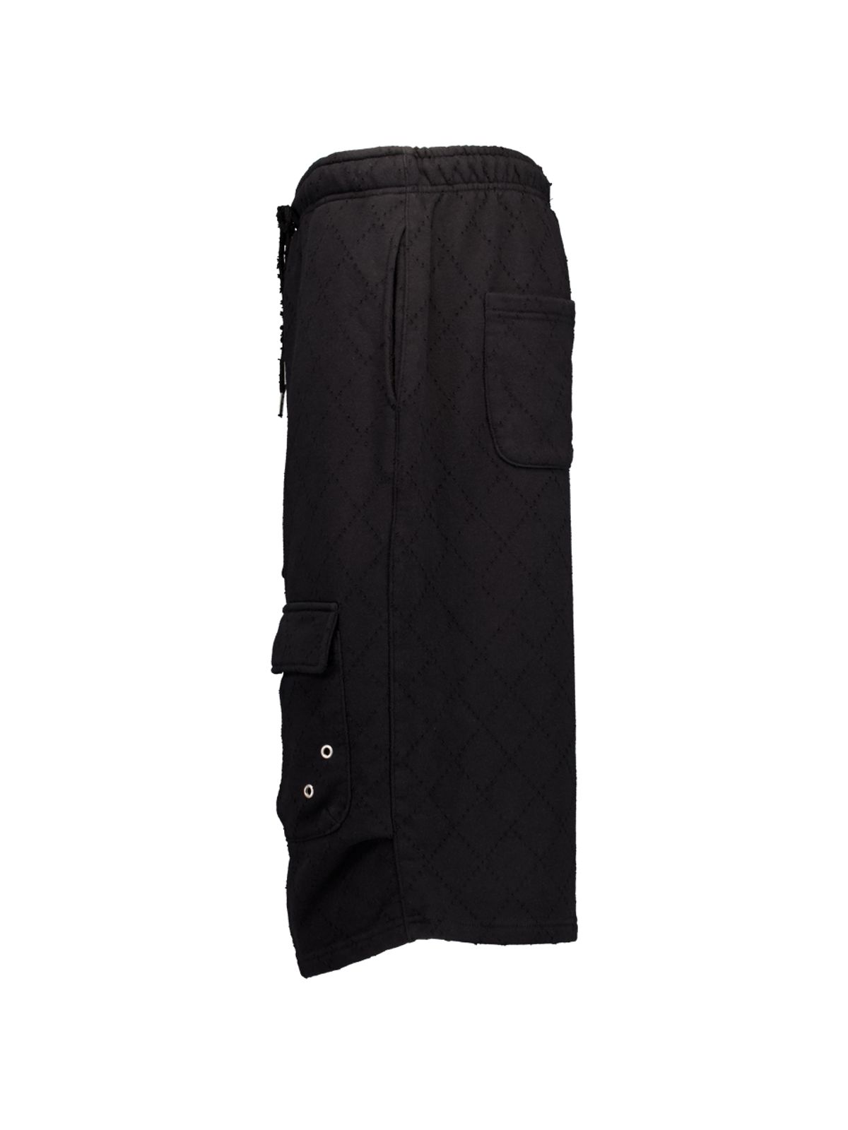 셋업이엑스이(SETUP-EXE) PUNCHING BERMUDA SWEATPANTS / BLACK