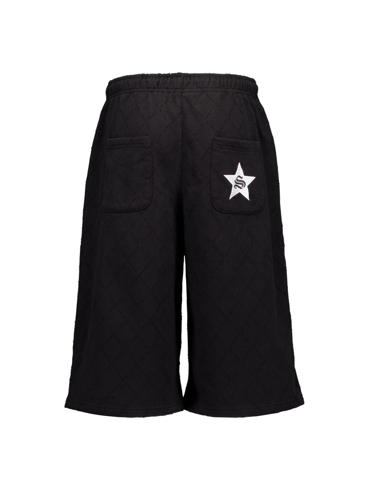 셋업이엑스이(SETUP-EXE) PUNCHING BERMUDA SWEATPANTS / BLACK