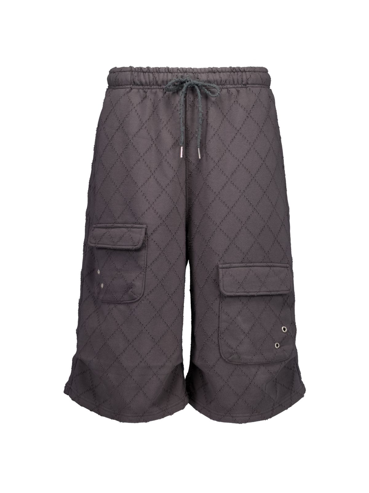 셋업이엑스이(SETUP-EXE) PUNCHING BERMUDA SWEATPANTS / CHARCOAL