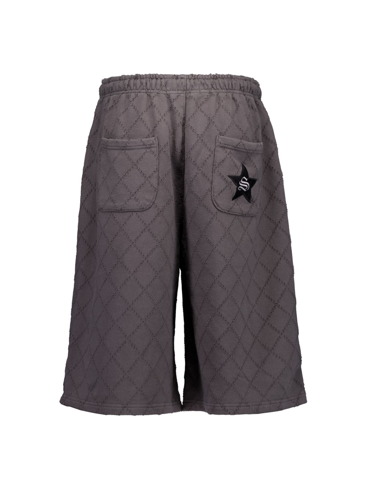 셋업이엑스이(SETUP-EXE) PUNCHING BERMUDA SWEATPANTS / CHARCOAL