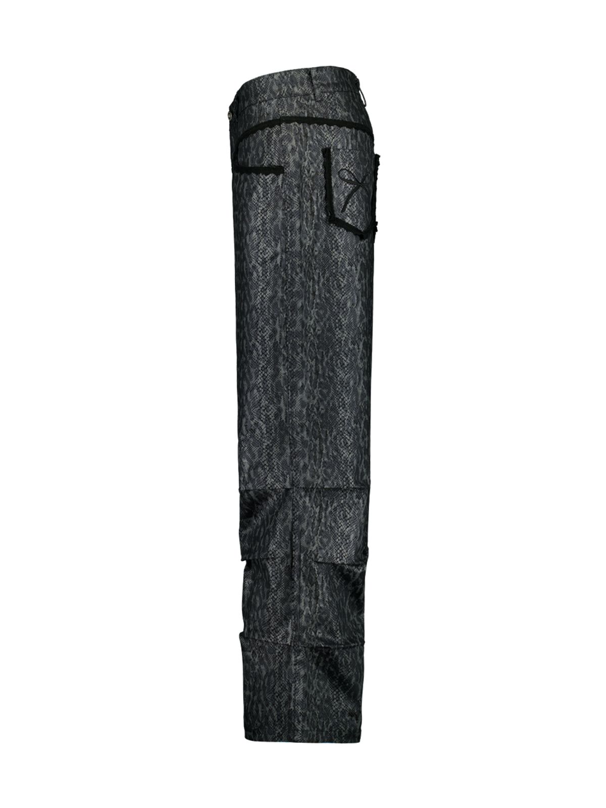 셋업이엑스이(SETUP-EXE) PYTHON LACE  PANTS / CHARCOAL