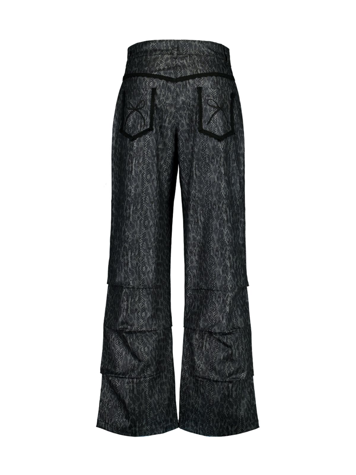 셋업이엑스이(SETUP-EXE) PYTHON LACE  PANTS / CHARCOAL