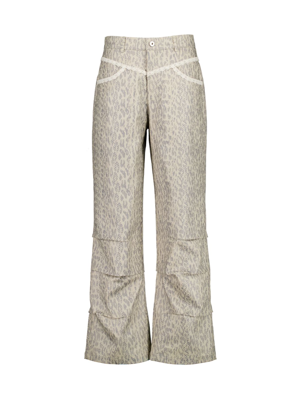 셋업이엑스이(SETUP-EXE) PYTHON LACE  PANTS / BEIGE
