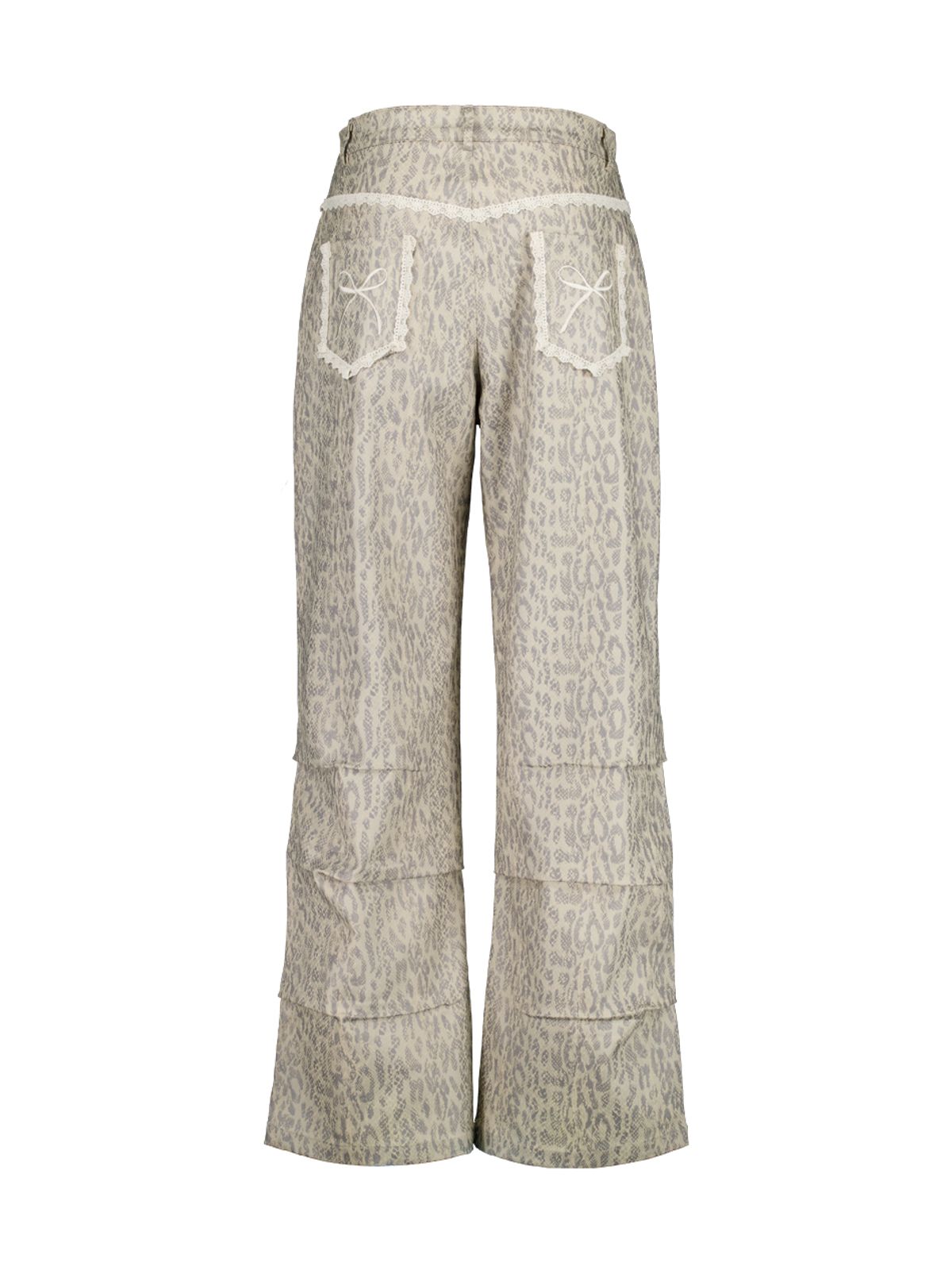 셋업이엑스이(SETUP-EXE) PYTHON LACE  PANTS / BEIGE