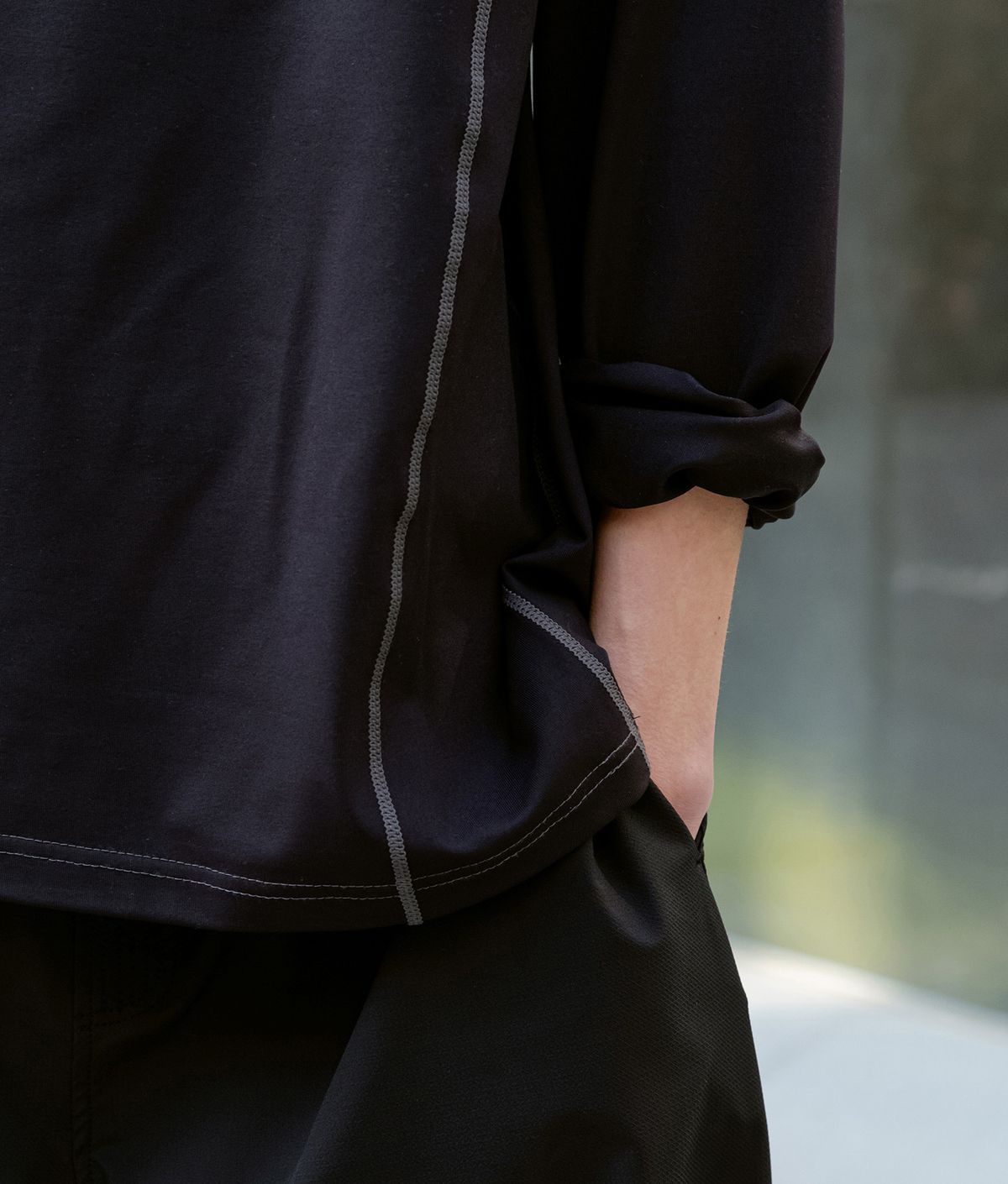폼리쉬(FORMLICH) CONTRAST STITCH LS / BLACK