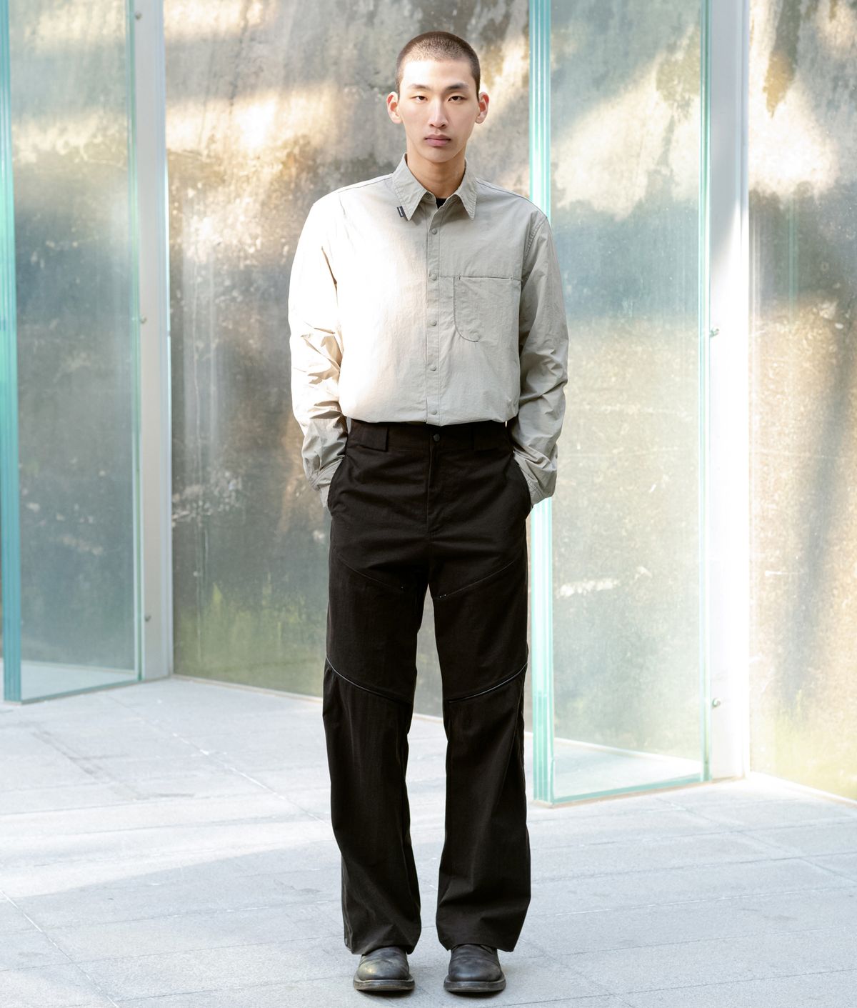 폼리쉬(FORMLICH) NYLON SHIRT / KHAKI