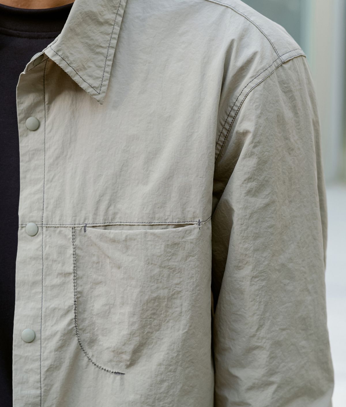 폼리쉬(FORMLICH) NYLON SHIRT / KHAKI