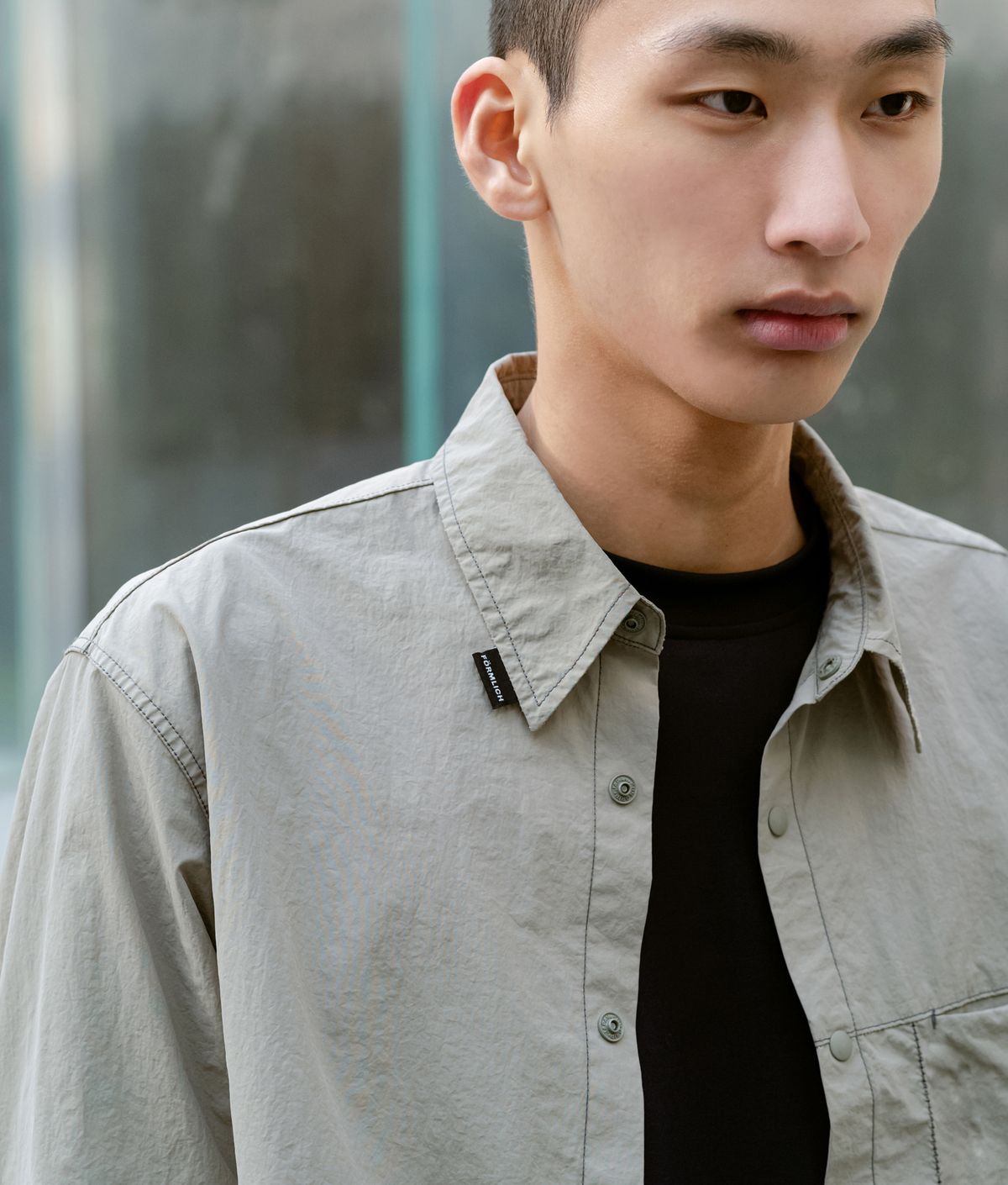 폼리쉬(FORMLICH) NYLON SHIRT / KHAKI