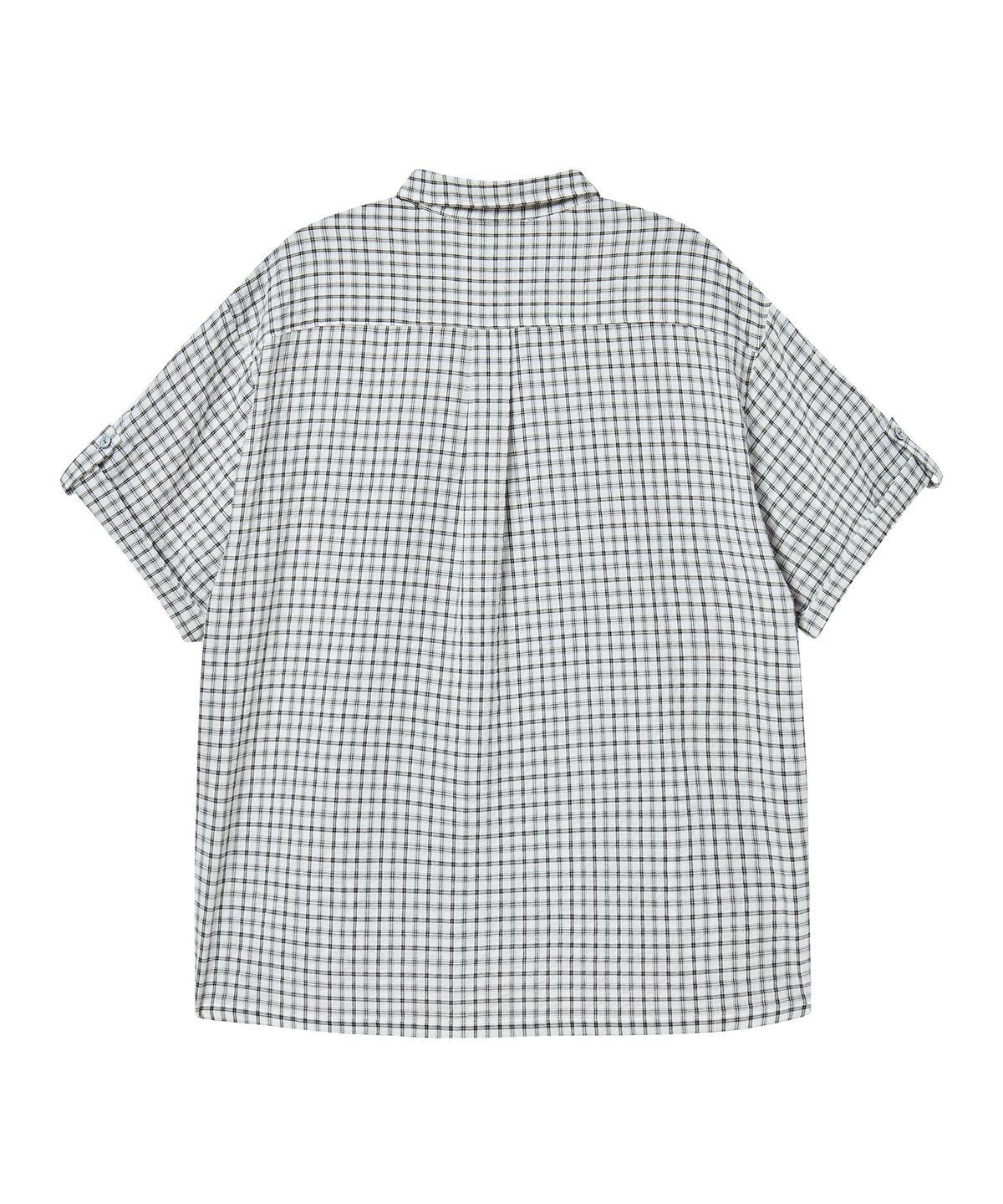 비욘드클로젯(BEYOND CLOSET) [COLLECTION LINE] 소프트 페브릭 마린 반팔 셔츠 화이트