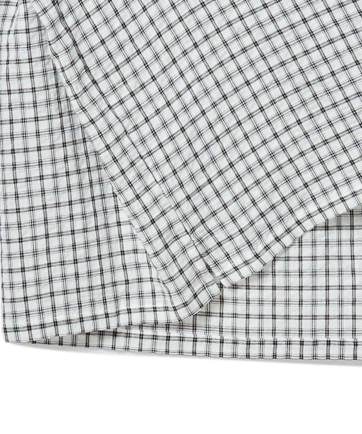 비욘드클로젯(BEYOND CLOSET) [COLLECTION LINE] 소프트 페브릭 마린 반팔 셔츠 화이트