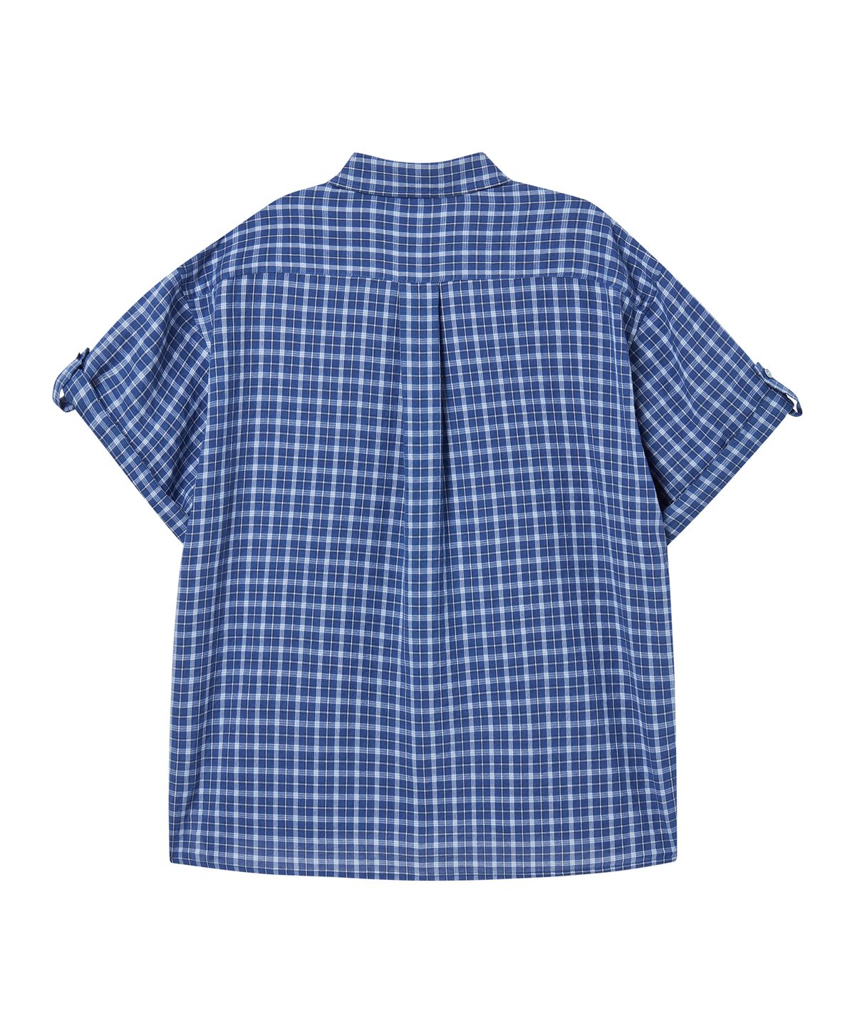 비욘드클로젯(BEYOND CLOSET) [COLLECTION LINE] 소프트 페브릭 마린 반팔 셔츠 네이비