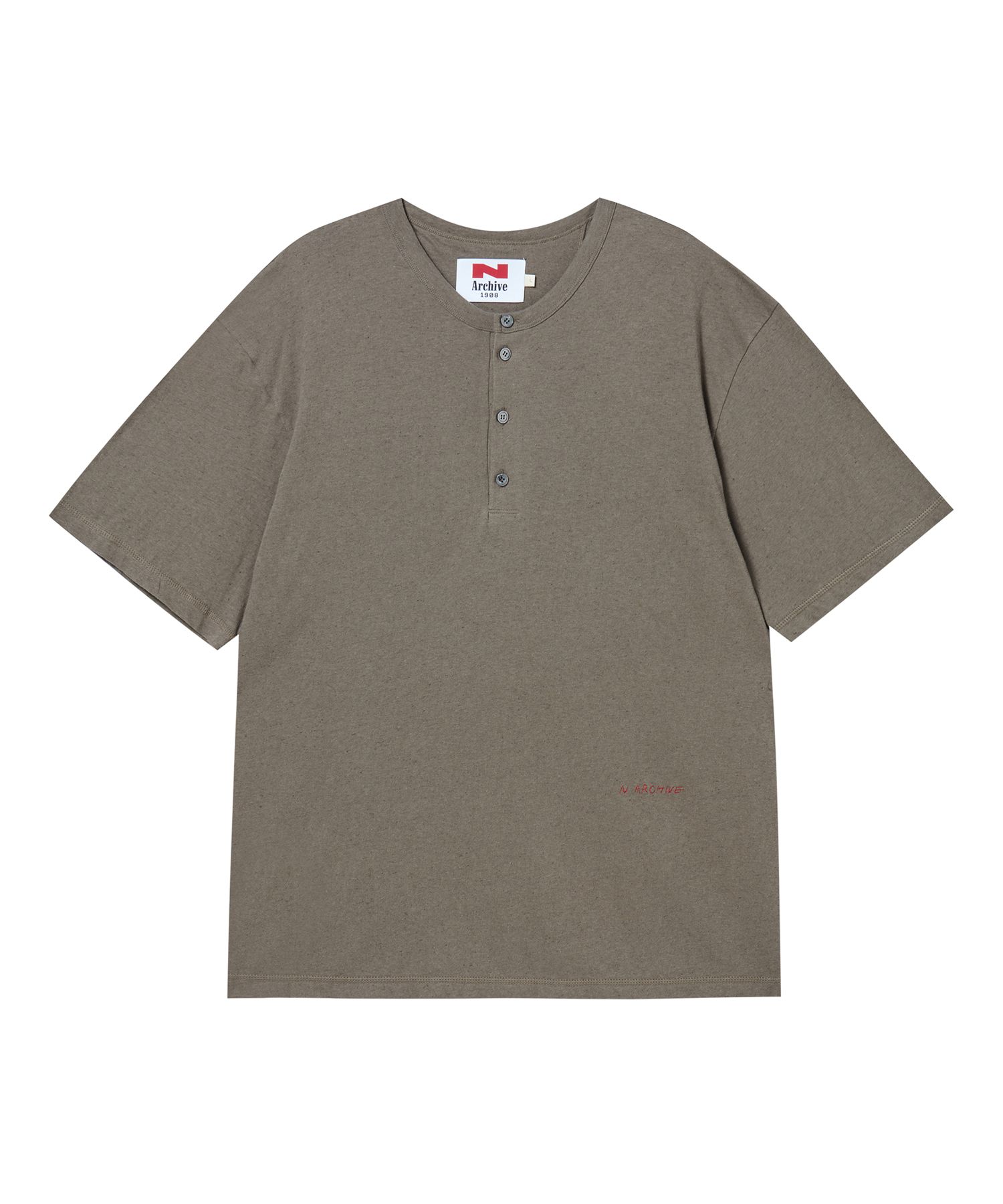 beyondclosetのLinen Blended Vintage Garment Henley Neck MUSINSA | BEYOND CLOSET [COLLECTION LINE] Linen Blended