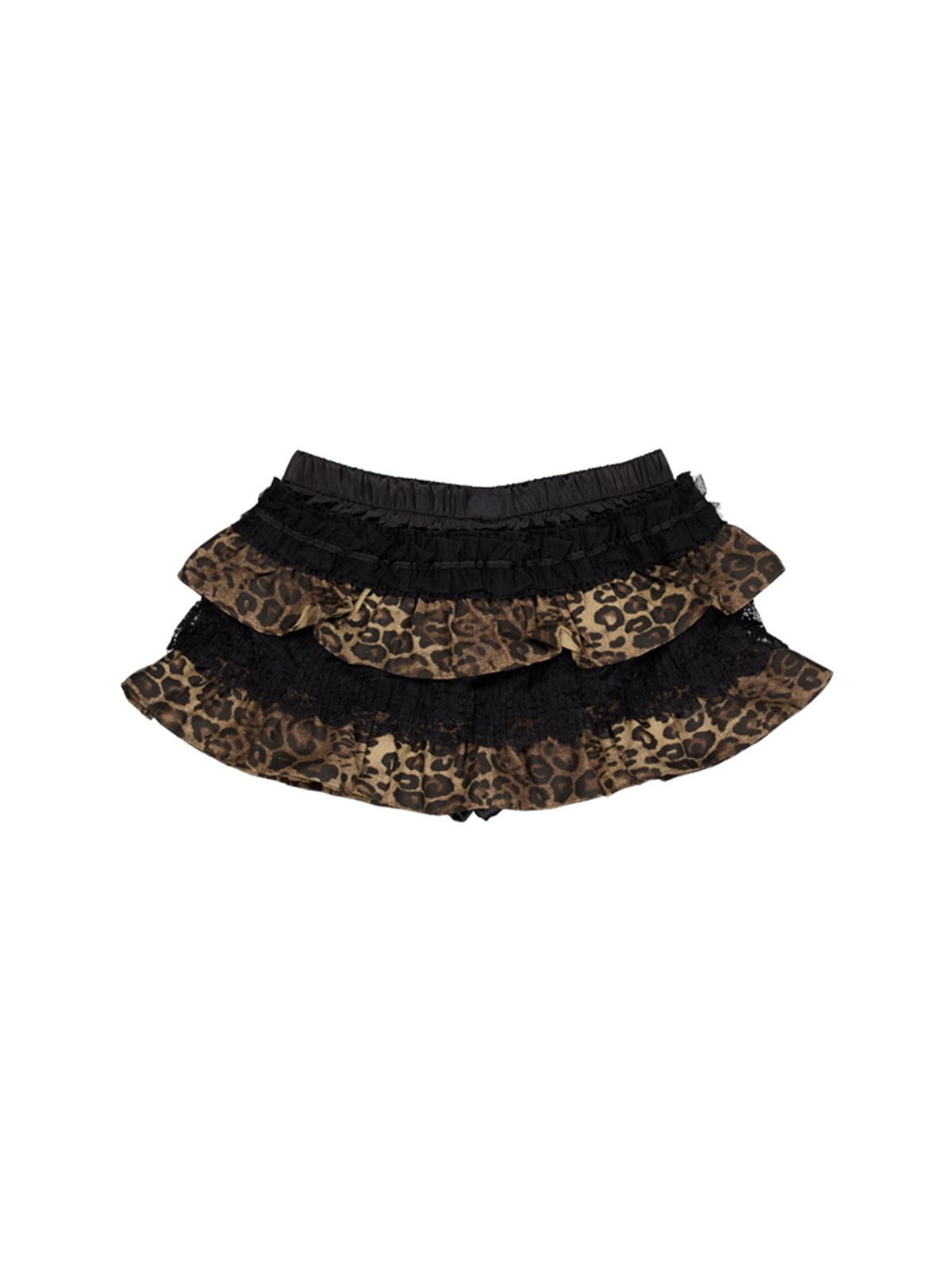 셋업이엑스이(SETUP-EXE) TUTU MIX SKIRT PANTS / LEOPARD