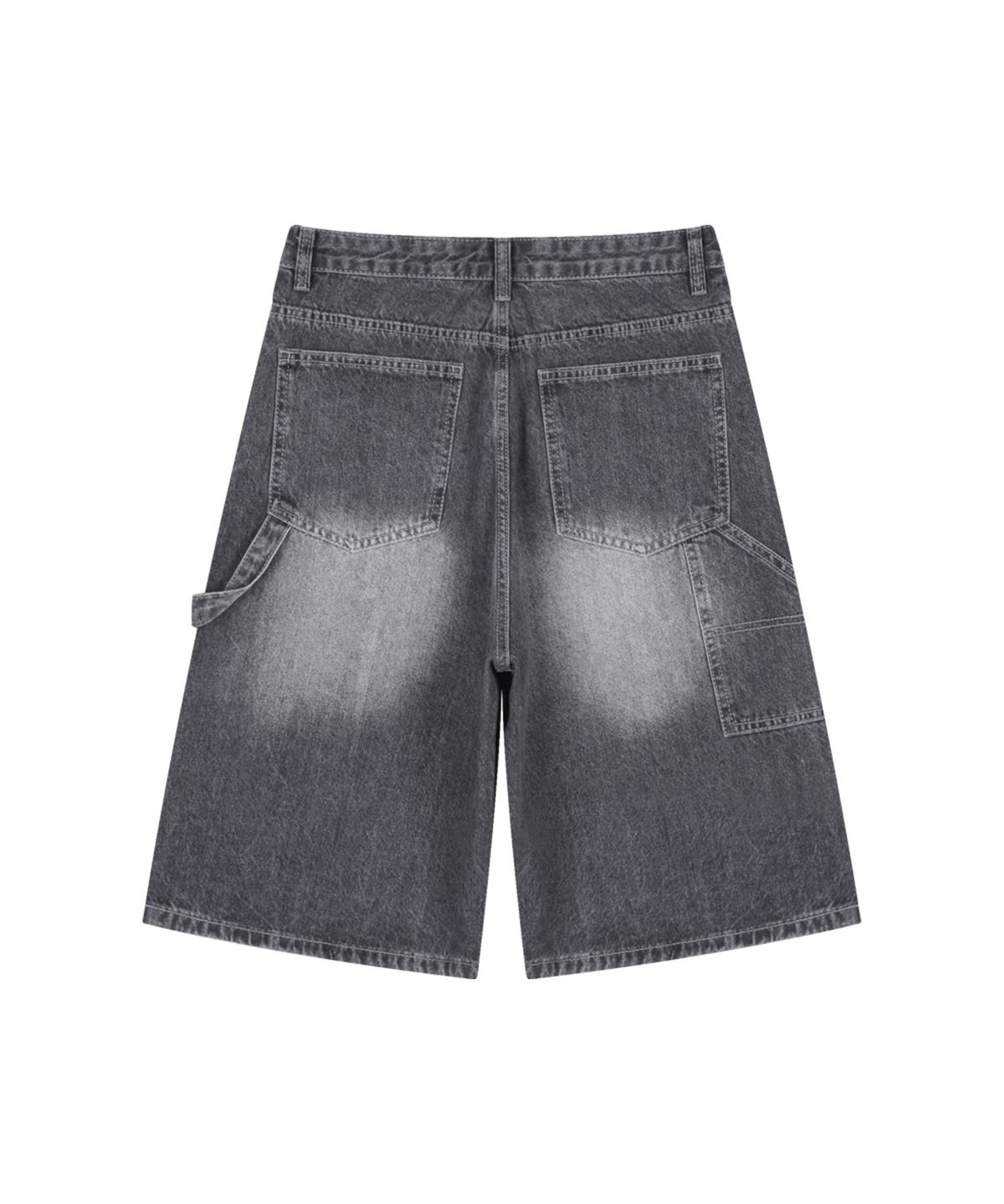 랜덤오프(RANDOMOFF) BTB : WAVE WASHING CARPENTER SHORTS [GRAY CORE]