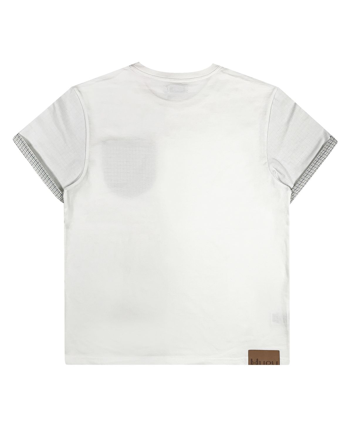 휴이(HUEY) Check Rollup Tee White