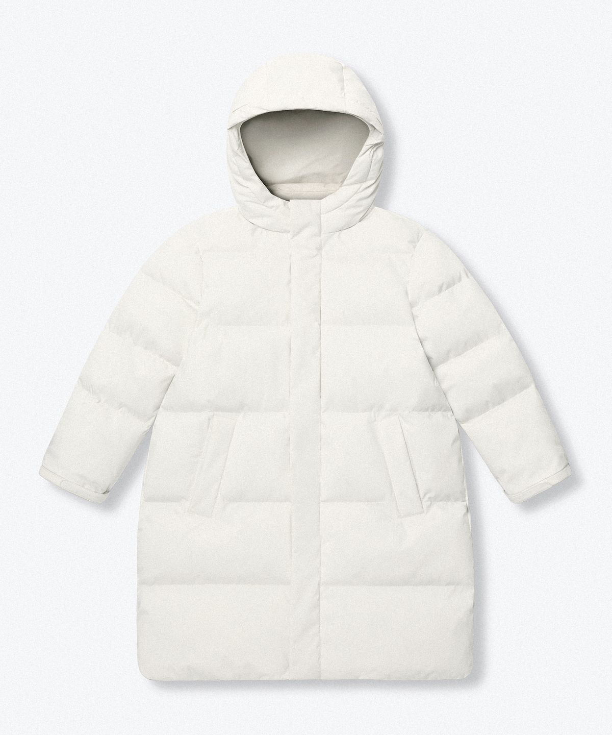 무신사 스탠다드 키즈(MUSINSA STANDARD KIDS) 데일리 푸퍼 롱 패딩 파카 [더스티 크림]