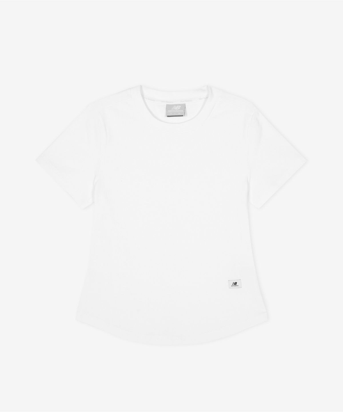 뉴발란스(NEW BALANCE) NBNEG3W432 / WOMEN 에센셜 핏티드 반팔티 (WHITE)