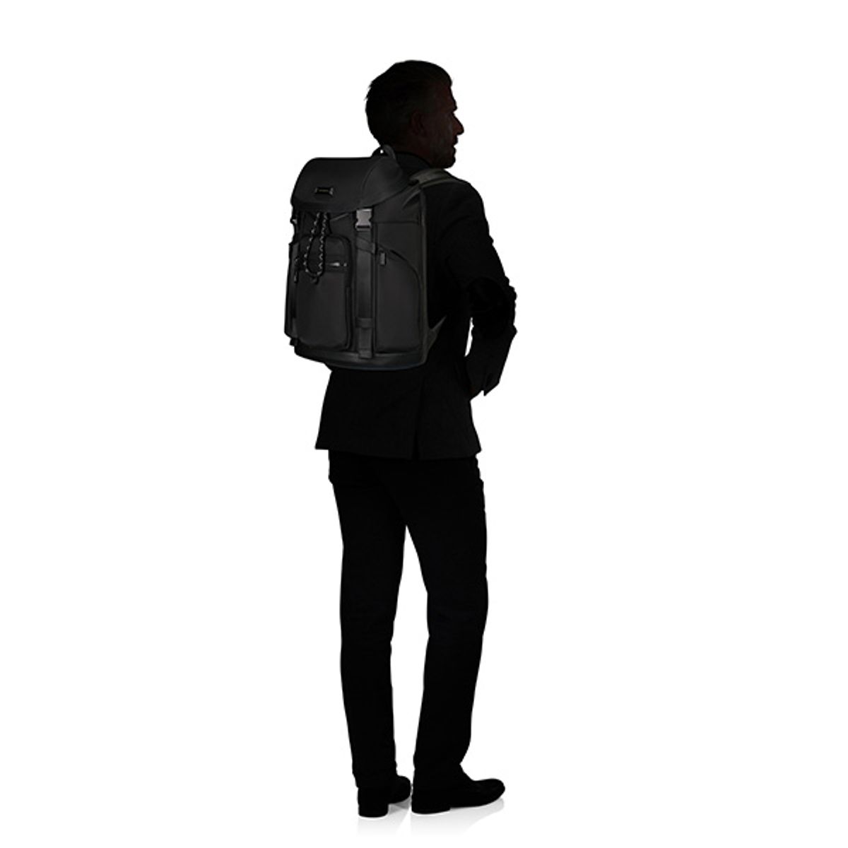 쌤소나이트(SAMSONITE) RELYON 백팩 M 15.6 FLAP BLACK KP809003