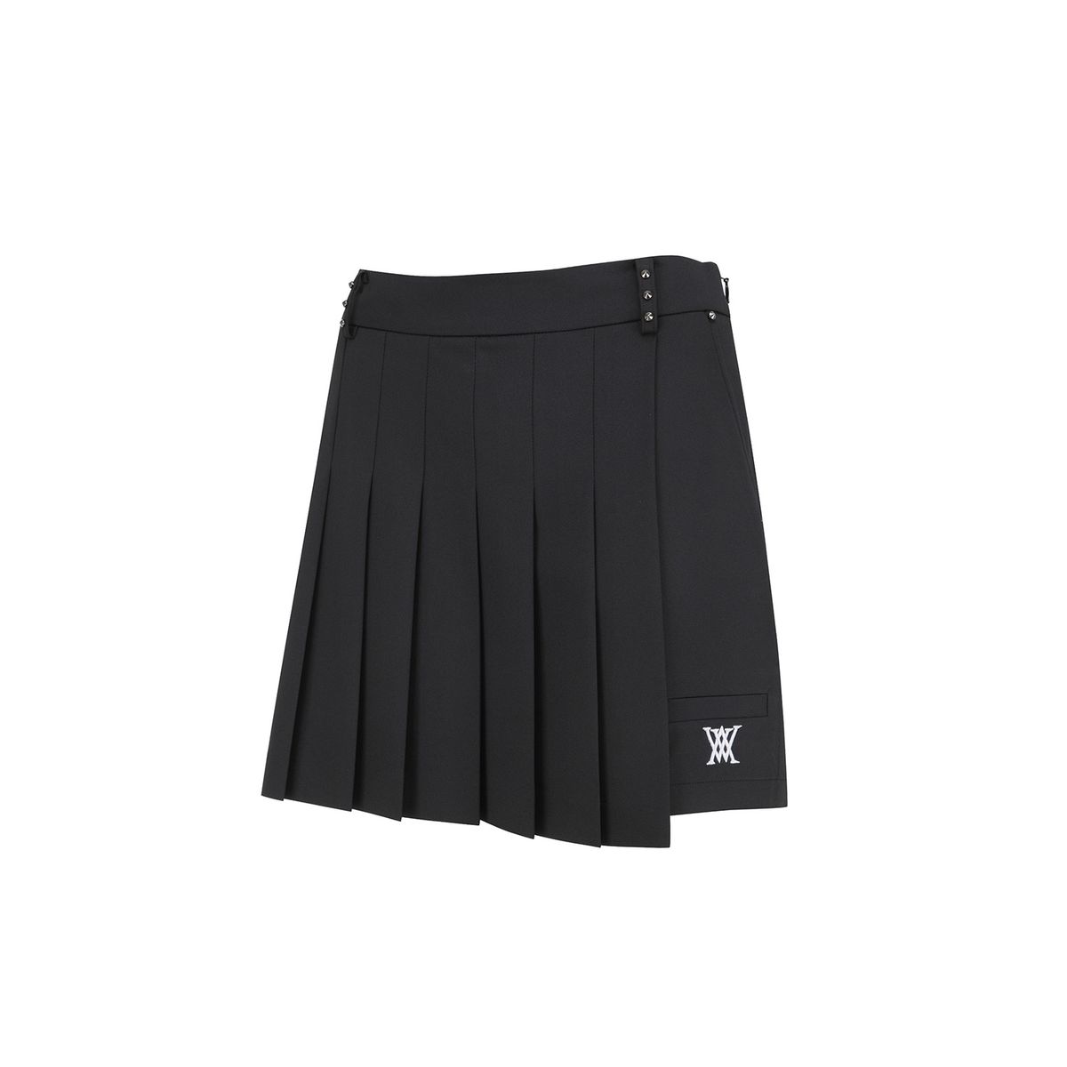 어뉴골프(ANEW GOLF) W PLEATS HALF H/PT_BK