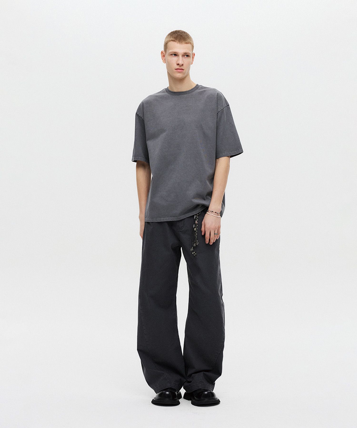 ★DNSR★ Crucial Pigdying Half Sleeve Charcoal MUSINSA | DNSR Pigment Half Sleeve Charcoal